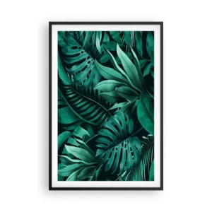 Poszter fehér keretben - A trópusi zöld mélysége - 61x91 cm