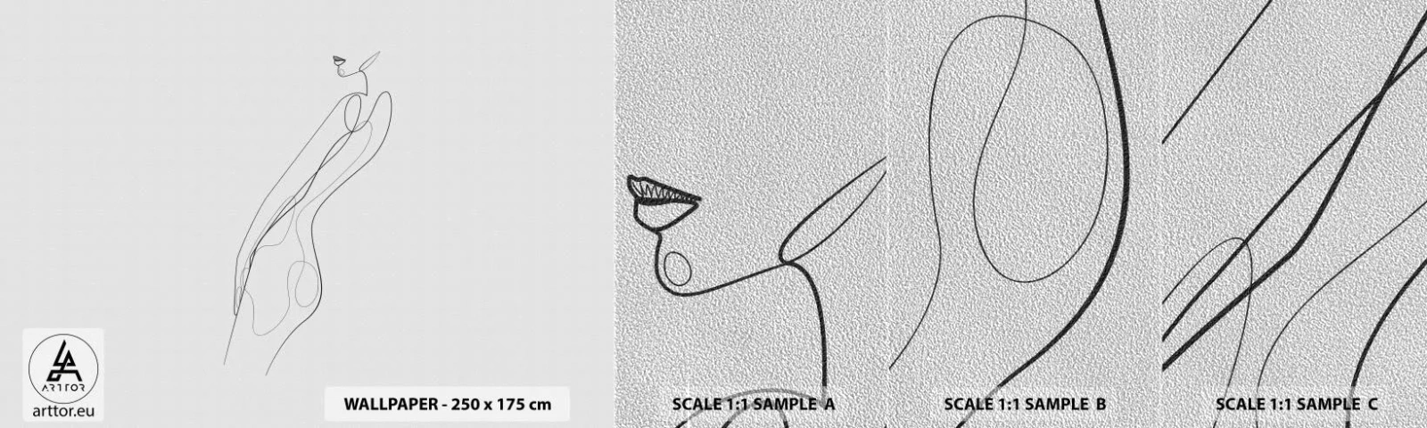 Fotótapéta Minta Premium Sand - Csak egy ígéret - Nő, Grafika, Női Test - 100x30 cm