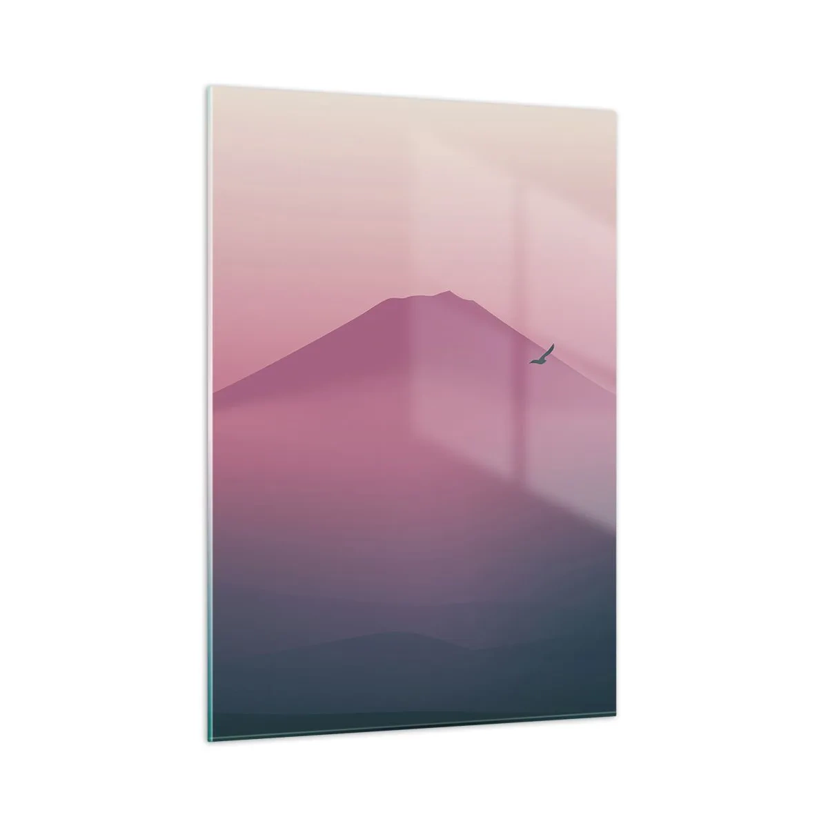 Üveg kép - Vándorok a felhők felett - 50x70 cm