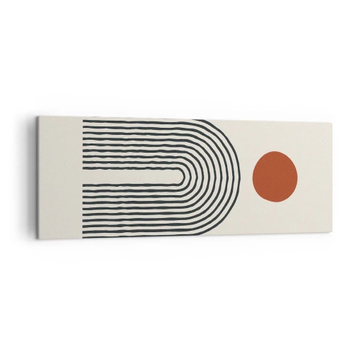 Vászonkép - Formák és színek vonzalma - 140x50 cm