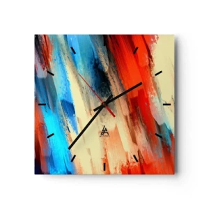 Falióra, Óra - Színek kaszkádja - 30x30 cm