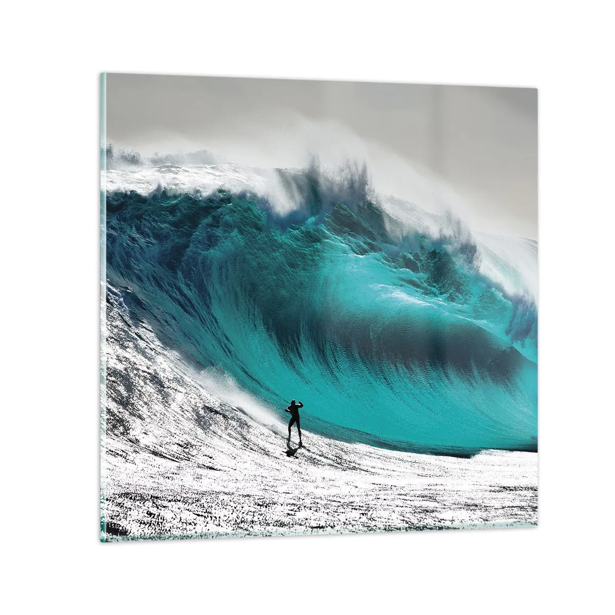 Üveg kép - Kihívás elfogadva - 30x30 cm