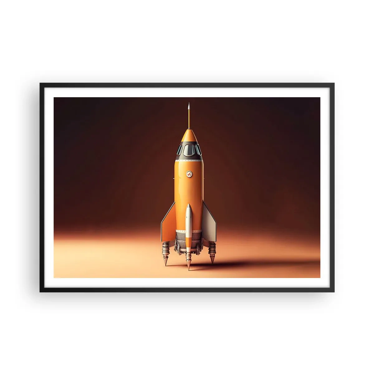 Poszter fehér keretben - Egy álommal kezdődik - 100x70 cm