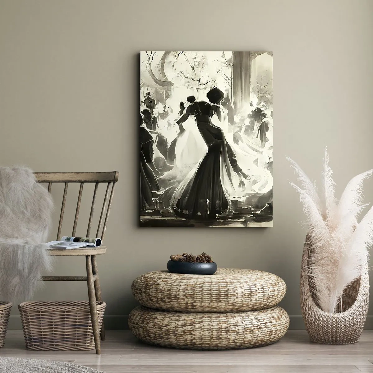 Vászonkép - Nagy álarcosbál - 45x80 cm