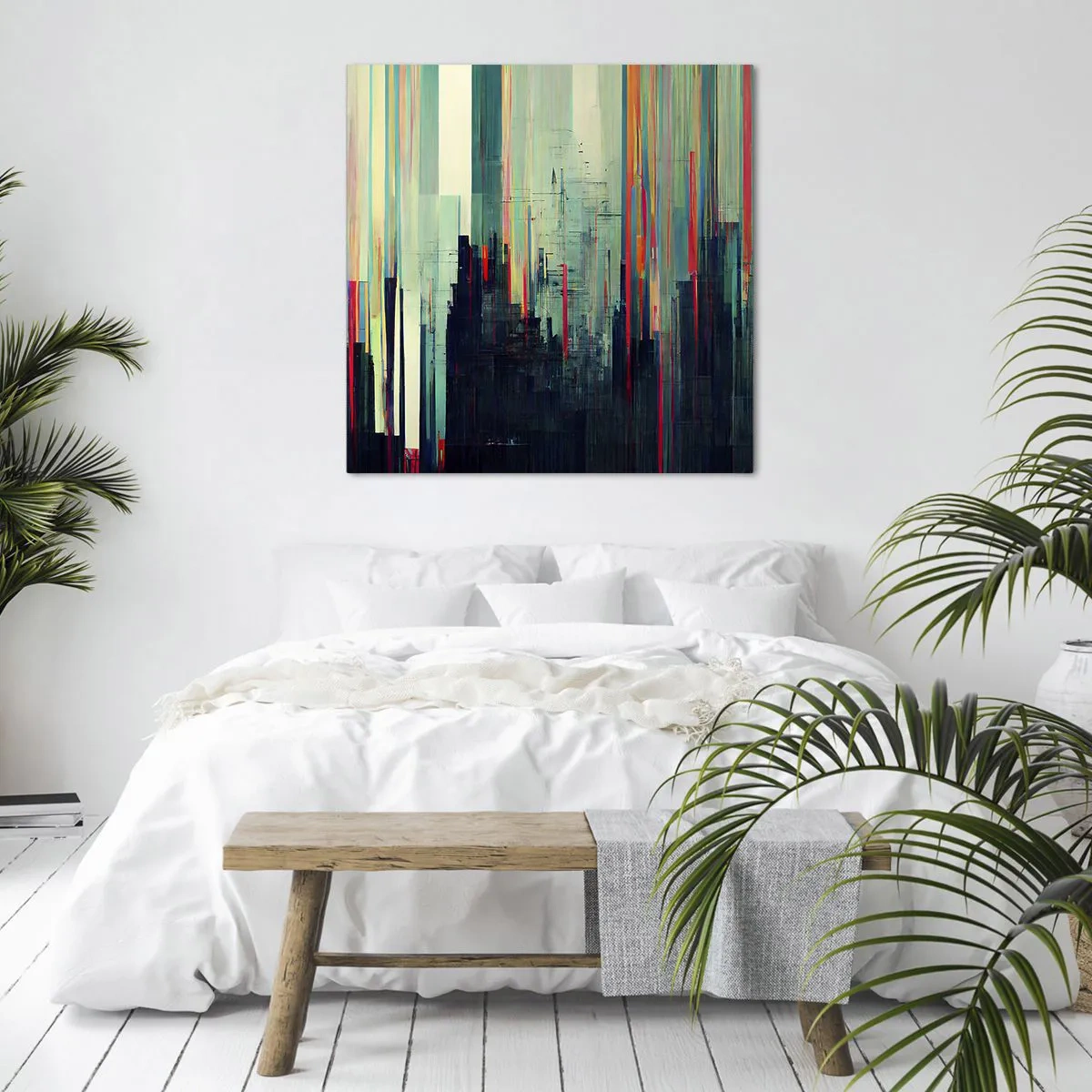 Vászonkép - Futurisztikus város - 60x60 cm