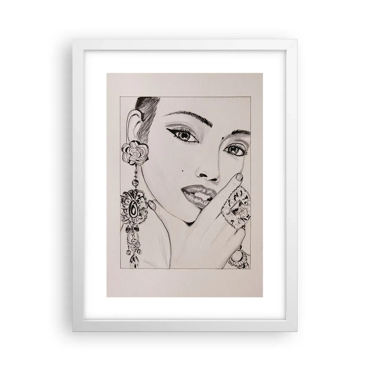 Poszter fekete keretben - A legszebb ékszer - 30x40 cm