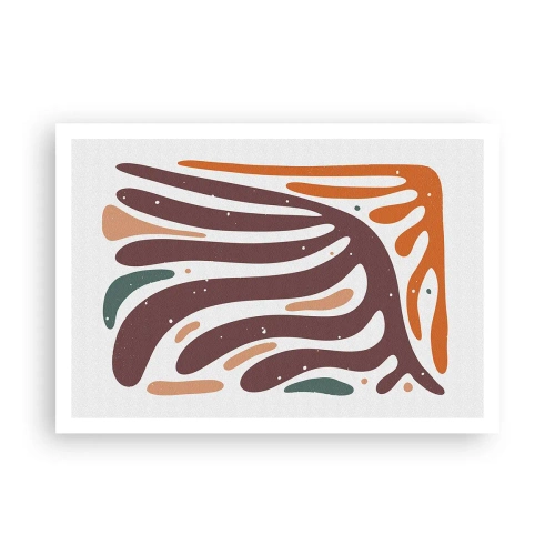 Poszter - Sugárzó organikus kompozíció - 100x70 cm