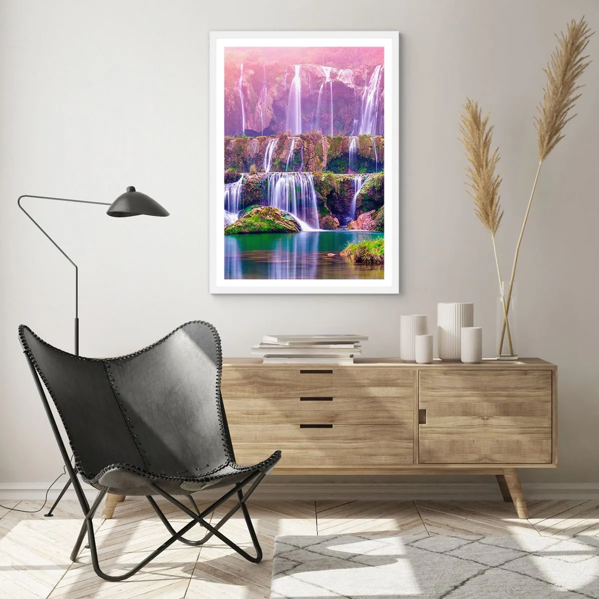 Poszter fekete keretben - Lépcső a menybe - 50x70 cm