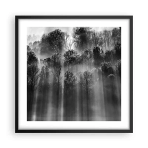 Poszter fehér keretben - Fénypatakokban - 50x50 cm