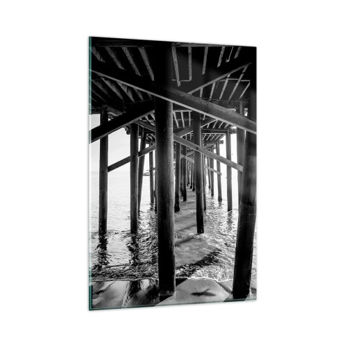 Üveg kép - Tengerparti rejtekhely - 80x120 cm