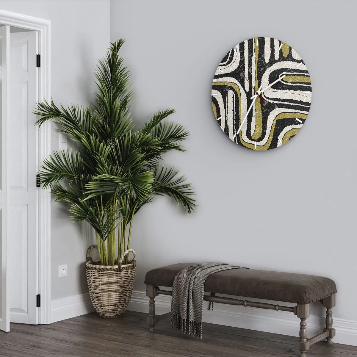 Falióra, Óra - Kompozíció: traktusok és sikátorok - 30x30 cm