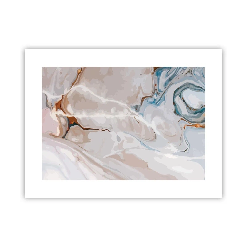 Poszter - Kék kanyarog a fehér alatt - 40x30 cm