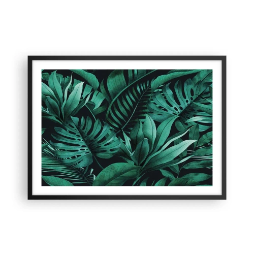 Poszter fehér keretben - A trópusi zöld mélysége - 70x50 cm