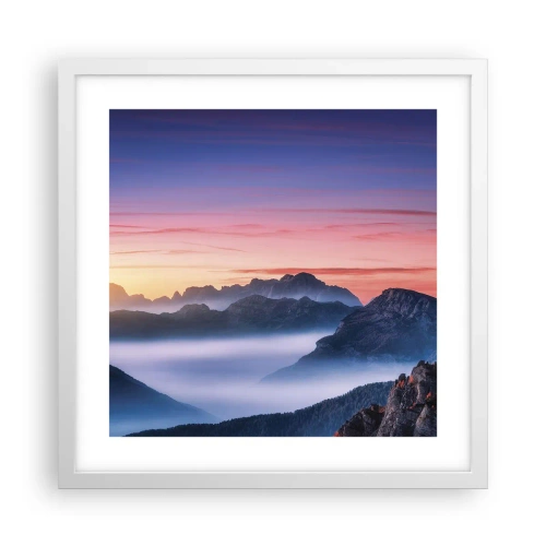 Poszter fekete keretben - A völgyek fölött - 40x40 cm
