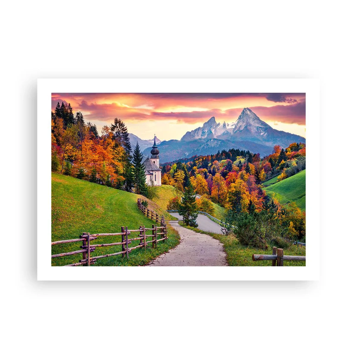 Poszter - Tájképszerű festmény - 70x50 cm