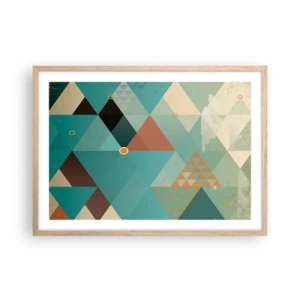 Poszter világos tölgy keretben - A sokféleség egysége, az egység sokfélesége - 70x50 cm