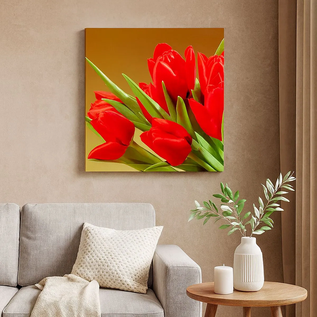 Vászonkép - Egy csokor tavaszi öröm - 30x30 cm