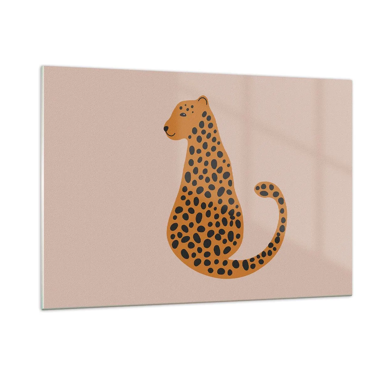 Üveg kép - A párducminta  divatos - 120x80 cm