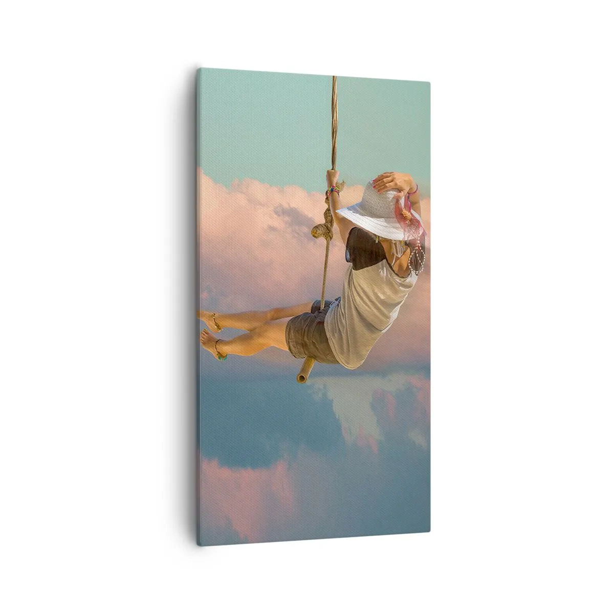 Vászonkép - Szórakozás a fellegekben - 55x100 cm