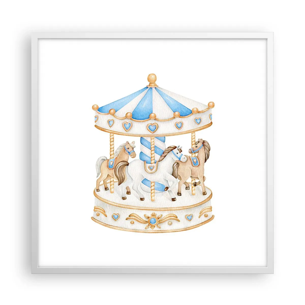 Poszter fekete keretben - Édes gyermekkor - 60x60 cm