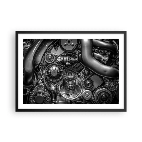 Poszter fehér keretben - A mechanika költészete - 70x50 cm