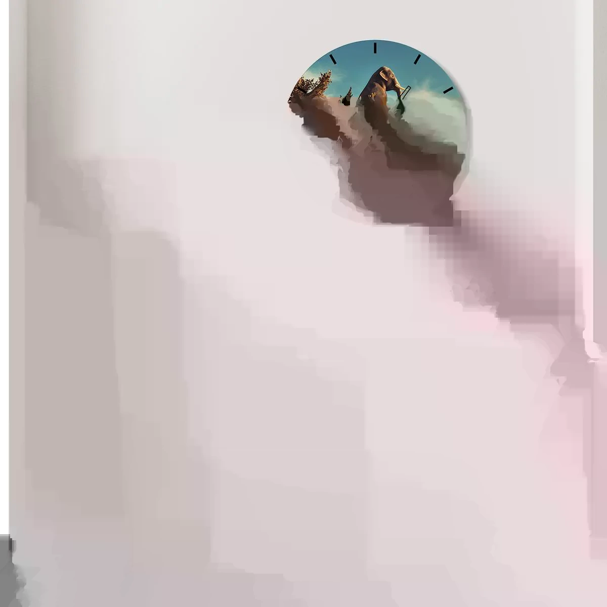 Falióra, Óra - Egy új nézőpont - 40x40 cm