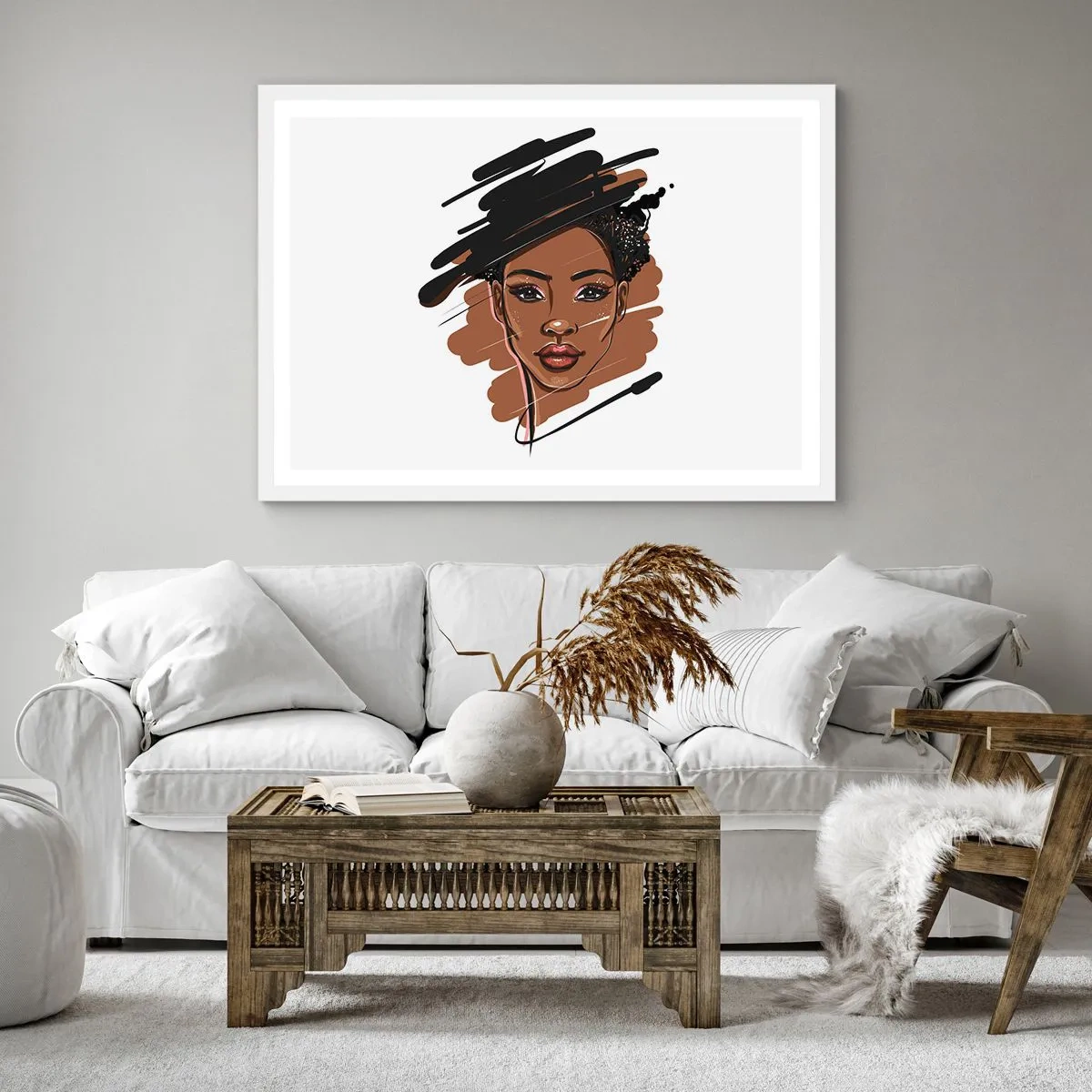 Poszter fekete keretben - Édes, mint a csokoládé - 40x40 cm