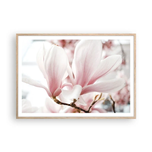 Poszter világos tölgy keretben - Határtalan gyengédség - 100x70 cm