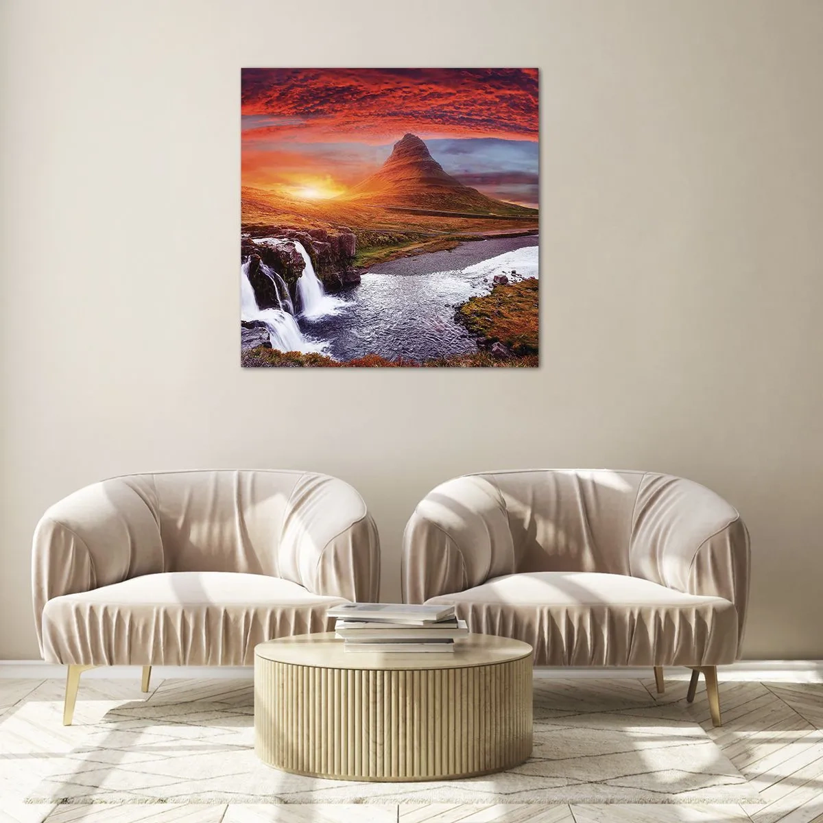 Üveg kép - Középfölde kilátása - 50x50 cm