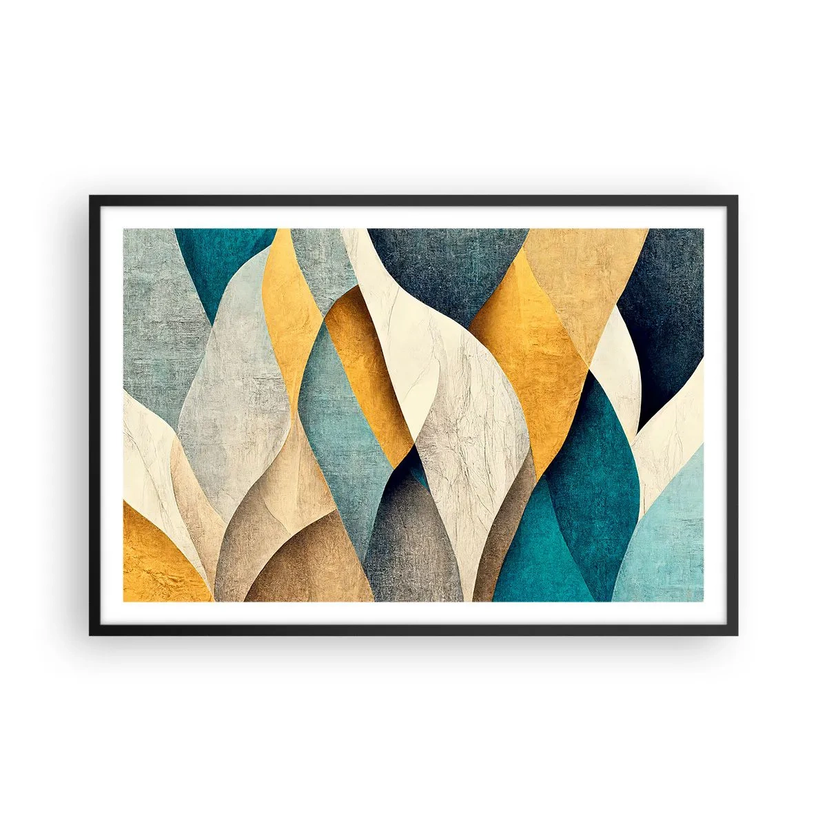 Poszter fehér keretben - Ritmus és hullámzás - 91x61 cm