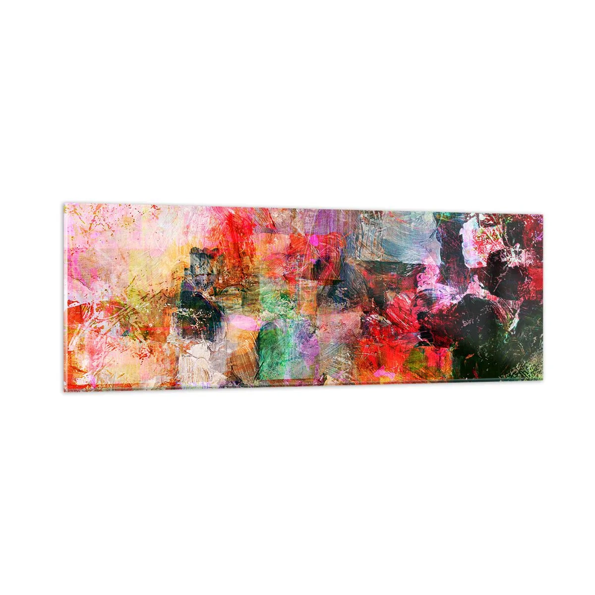 Üveg kép - Utazás a rózsákon át - 90x30 cm