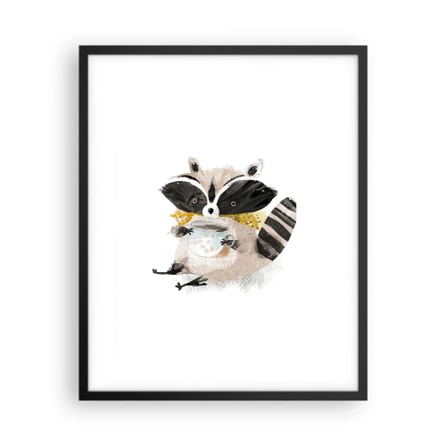 Poszter fehér keretben - A barátom a mosómedve - 40x50 cm