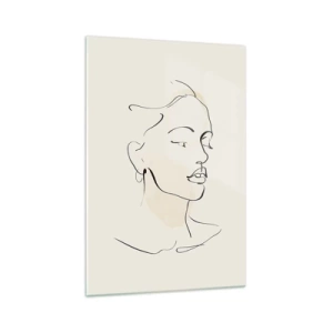 Üveg kép - Bizonyos vonallal - 70x100 cm