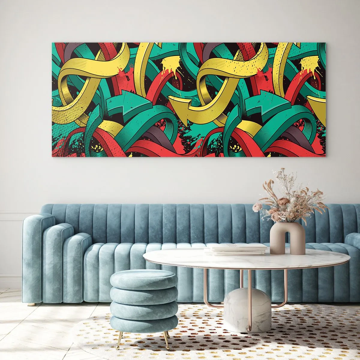 Üveg kép - Melyik az út a cél felé? - 100x40 cm