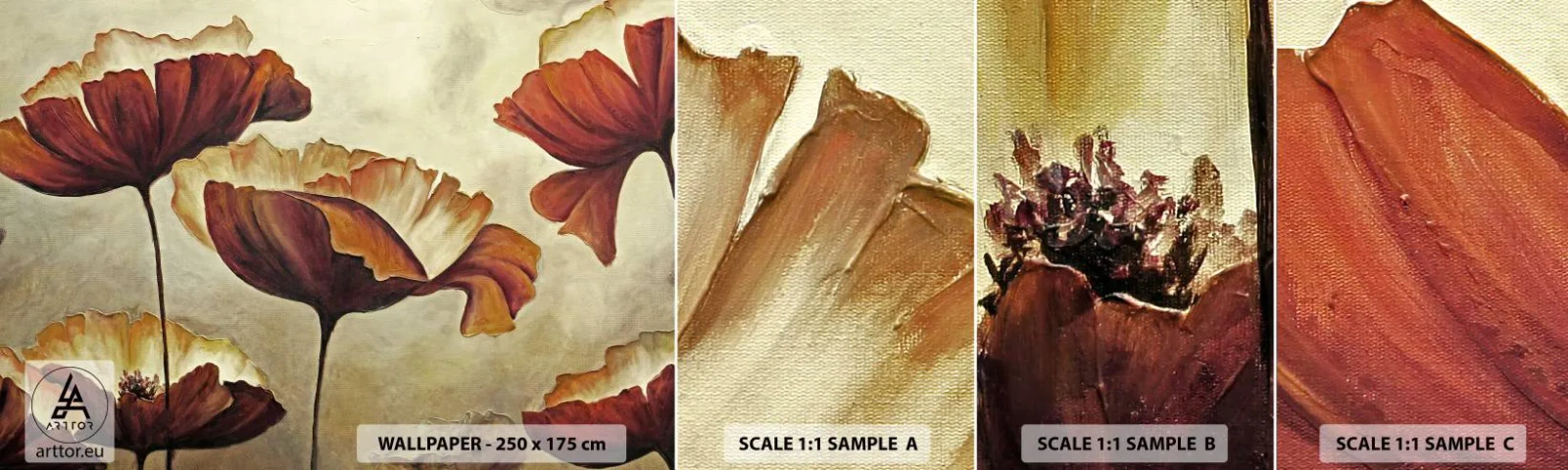 Fotótapéta Minta Öntapadós Deluxe Sticker - Rét - Absztrakció, Virág, Darab - 100x30 cm