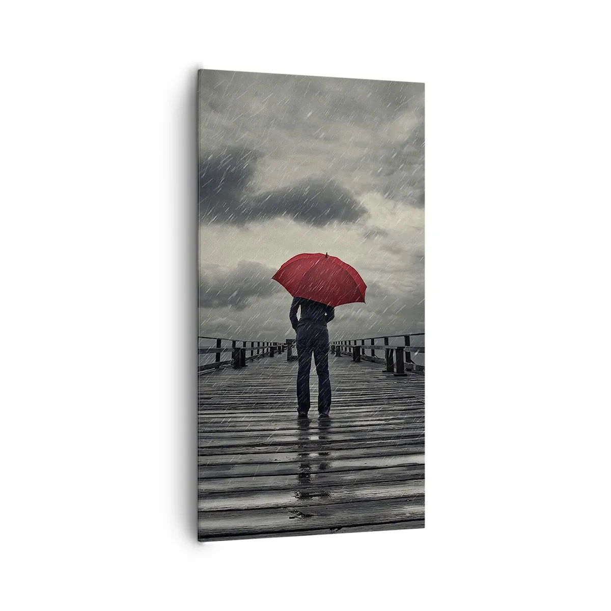 Vászonkép - Nem számít, hogy esik - 65x120 cm