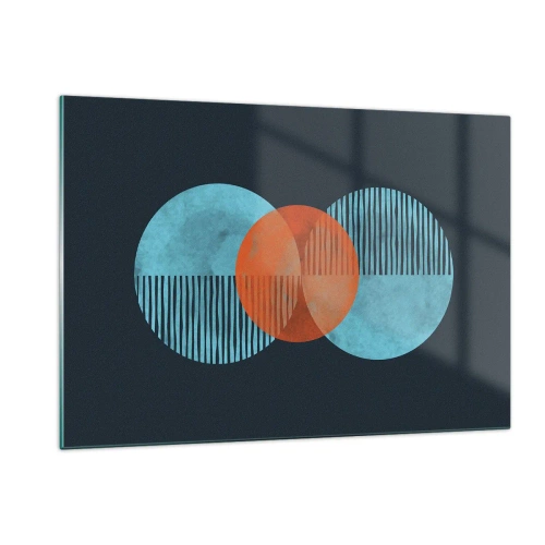 Üveg kép - Szimmetrikus kompozíció - 120x80 cm