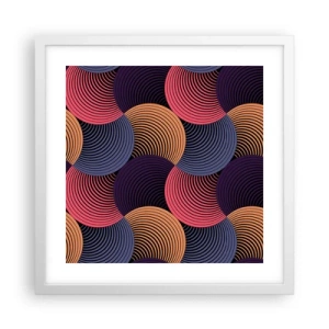 Poszter fekete keretben - Körkörös ritmusban - 40x40 cm