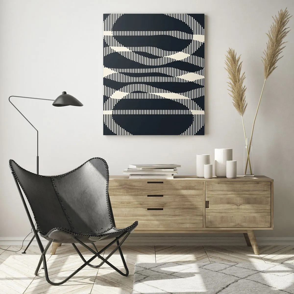 Üveg kép - Sötétség megtörése kísérlete - 50x70 cm