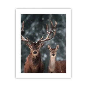 Poszter - Az erdő ura a feleségével - 40x50 cm