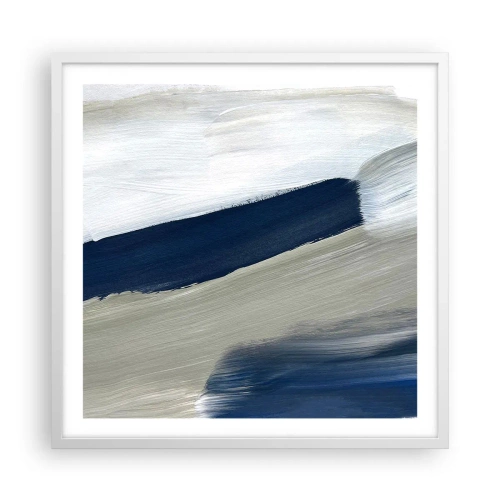 Poszter fekete keretben - Találkozás a fehérrel - 60x60 cm