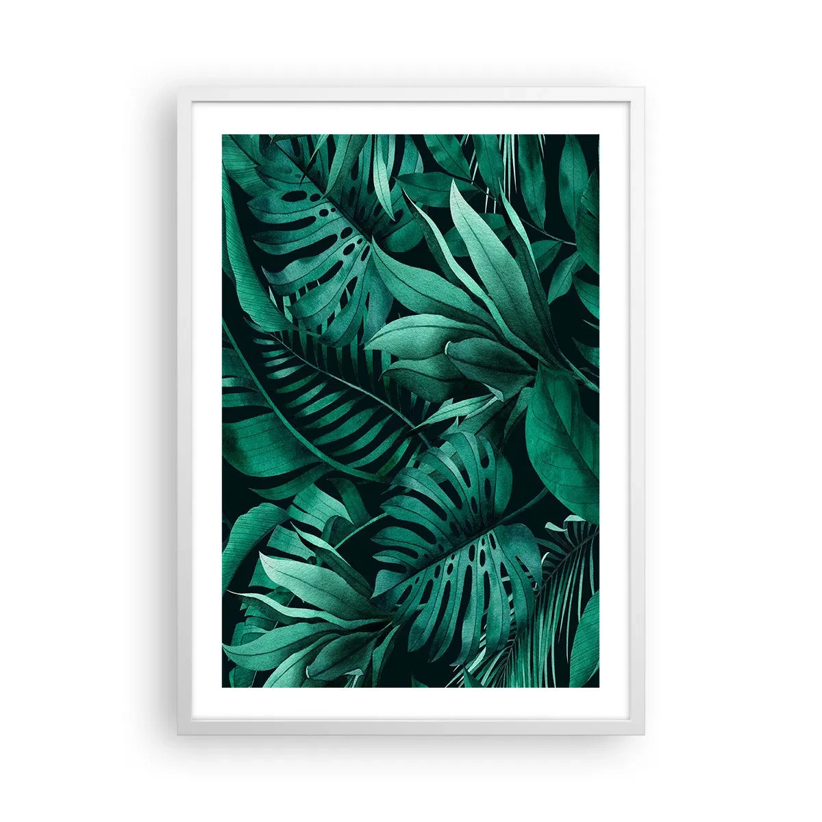 Poszter fekete keretben - A trópusi zöld mélysége - 50x70 cm