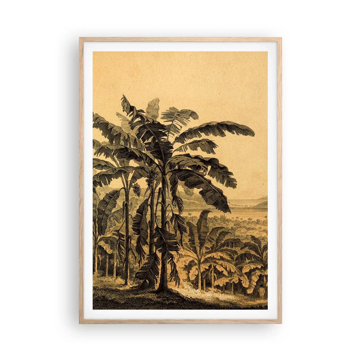 Poszter világos tölgy keretben - Gyarmati klímában - 70x100 cm