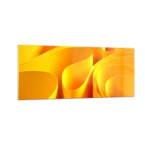 Üveg kép - Mint a nap hullámai - 100x40 cm