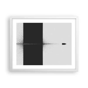 Poszter fekete keretben - Egyenesen a cél felé - 50x40 cm