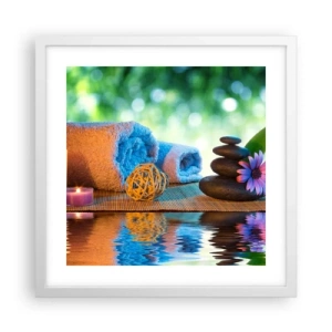 Poszter fekete keretben - Idő a testnek - 40x40 cm