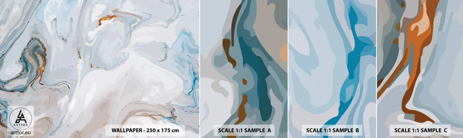Fotótapéta Minta Standard Eco - Felhabzott fehér - Absztrakció, Darab, Modern minta - 100x30 cm