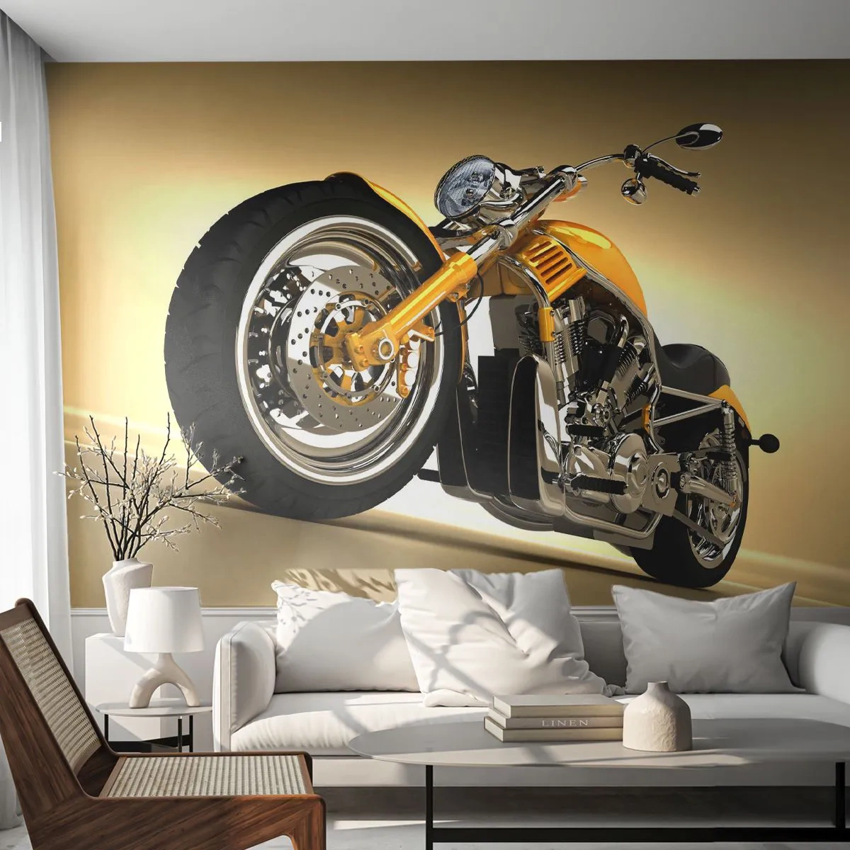 Egyedi tapéta Premium Sand - Álom az erőről és gyorsaságról - Motorkerékpár, Motor, Autóipari