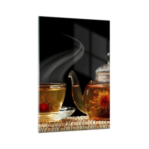 Üveg kép - A teafőzés varázsa és művészete - 70x100 cm