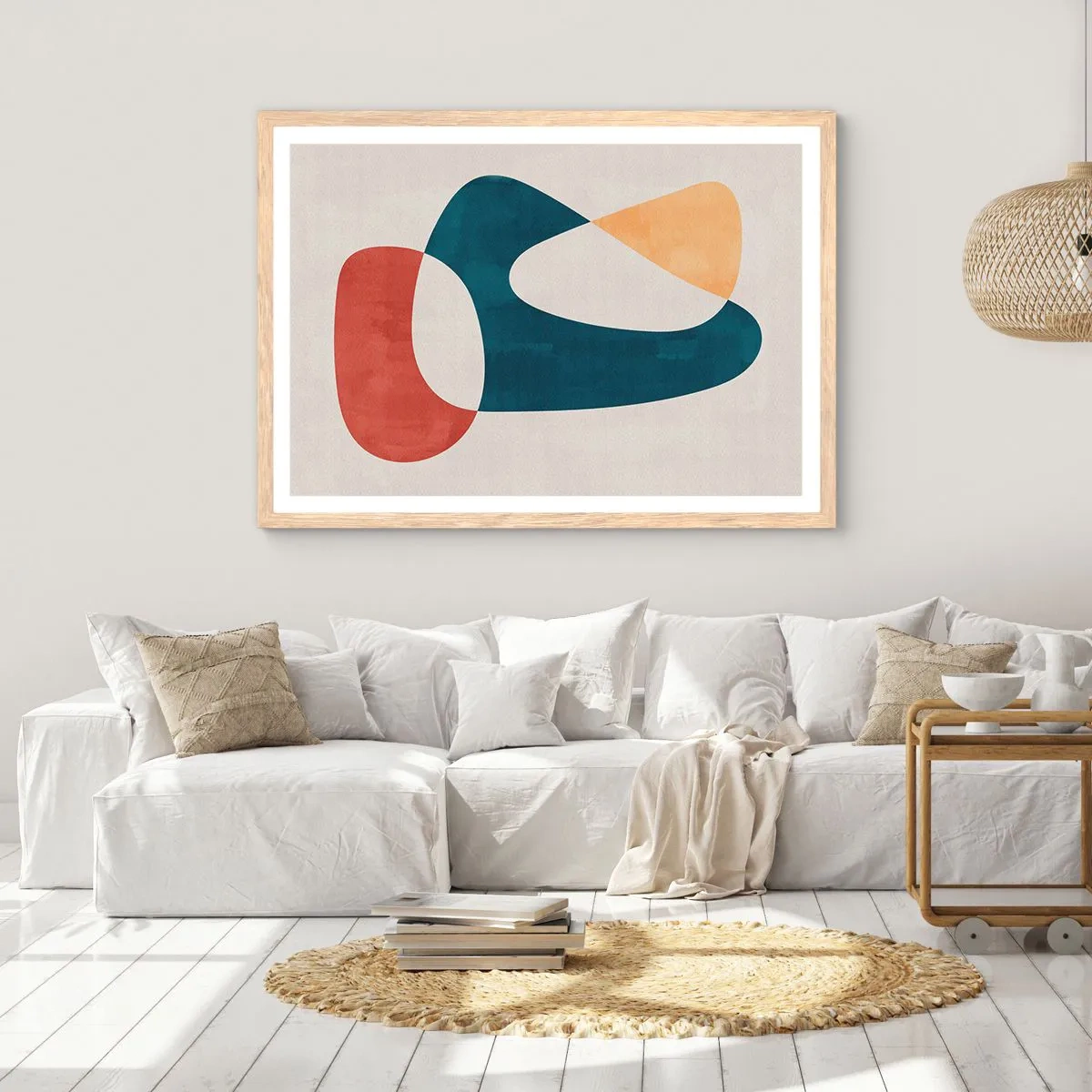 Poszter világos tölgy keretben - Befolyások és metamorfózisok - 50x40 cm